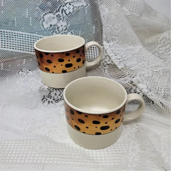 Majesticware by Sakura Stoneware Tribe 1997 Cups Two (2) - Picture 5 of 10